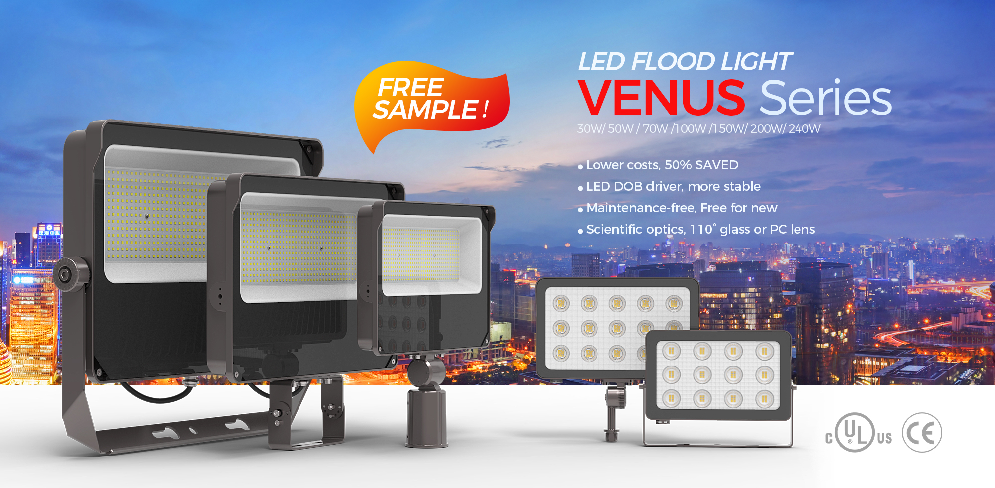 FREE SAMPLE-NEW DOB SOLUTION FLOOD LIGHT